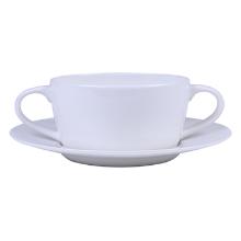Soepkop 2 oren 25cl off-white Fine Bone China Nobel Artikel foto