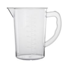 Maatkan 1ltr met maatverdeling transparant pc Artikel foto