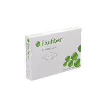 Molnlycke exufiber gelvormend vezelverband 5x5cm met hydroloch technologie Artikel foto