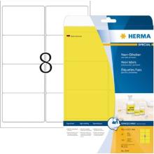 Herma etiketten 5144 99,1x67,7mm fluoriserend geel Artikel foto