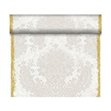 Duni placemat op rol tete-a-tete dessin royal white dunicel 40cmx24m Artikel foto