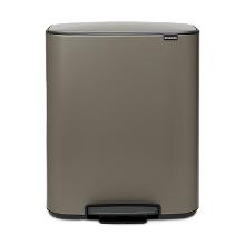 Afvalbak pedaalemmer Bo 60ltr platinum Brabantia Artikel foto
