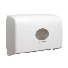Kimberly Clark aquarius dispenser toiletpapier twin mini jumbo rol wit Artikel foto