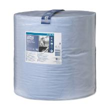 Tork poetsrol W1 2 laags 369x340mm x340m blauw premium Artikel foto