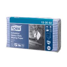 Tork poetsdoek W4 3 laags 385x324mm industrial heavy duty blauw premium(pak/100) Artikel foto