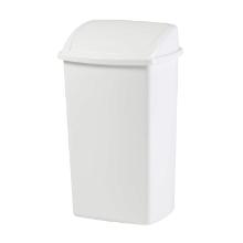 Afvalbak met swing deksel 50ltr wit kunststof Artikel foto
