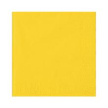 Servet geel 3 laags tissue 40x40cm Artikel foto