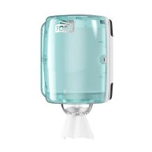 Tork dispenser poetsrol centerfeed performance M2 wit/turqoise Artikel foto