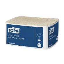 Tork dispenserservet counterfold 1 laags 31x32cm N1 nature brown Artikel foto