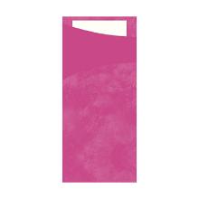 Sacchetto fuchsia inclusief servet wit 2 laags tissue Artikel foto