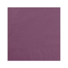 Servet plum 3 laags tissue 33x33cm Artikel foto
