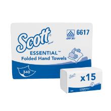 Scott essential handdoek Vvouw 1 laags wit 210x200mm Artikel foto