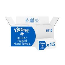 Kleenex ultra handdoek V vouw 3 laags wit 215x318mm Artikel foto