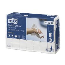 Tork handdoek multifold m vouw 2 laags H2 wit 220x340mm premium extra soft Artikel foto