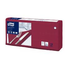 Tork servet lunch bordeaux 2 laags tissue 33x33cm Artikel foto