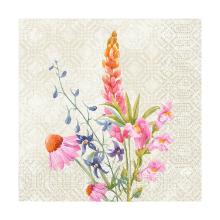 Servet dessin floret 3 laags tissue 33x33cm Artikel foto