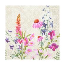 Servet dessin floret 3 laags tissue 40x40cm Artikel foto