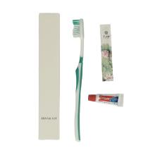 Dental kit in kartonnen doosje (tandenborstel met tandpasta) Artikel foto