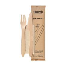 Bestekset bio 4 in 1 gewaxt hout Artikel foto