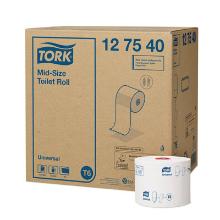 Tork toiletpapier 1 laags wit m/dop compact 99mm 135m/rol T6 universal Artikel foto