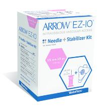 Ez-io infusienaald, 15mm roze + Stabilizer kit Artikel foto