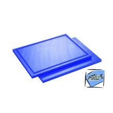 Snijplank met sapgoot blauw 325x265x15mm Artikel foto