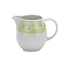 Kan melk 2 xl 250ml wit dekor groene krul porselein Seltmann Artikel foto