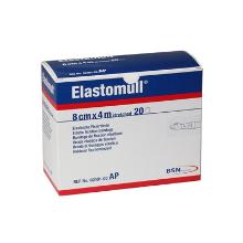Elastomull gecellofaneerd 8cmx4m Artikel foto