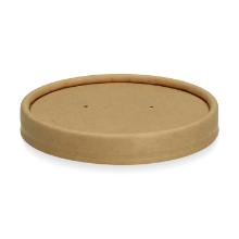 Verive deksel karton bruin voor soepbeker diameter 96mm PLA coating Artikel foto