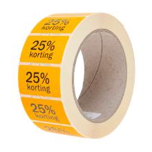 Etiket fluor 25 procent korting 47x25mm oranje Artikel foto