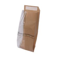 Vensterzak ritzbag neutraal 11cm +2x2.5cm x29cm bruin papier kraft Artikel foto
