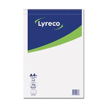 Lyreco schrijfblok A4+ gelijnd geniet 100 vel Artikel foto