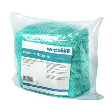 Wecoline Clean n Easy Desinfectie doeken 36x30cm groen navulling Artikel foto