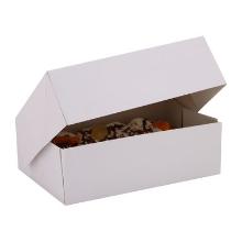 Doos gebak karton 240x160x80mm wit Artikel foto