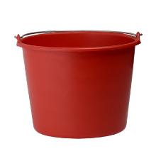 Emmer 12ltr rood kunststof Artikel foto