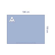 Medline ultimate afdeklaken met kleefstrook vochtafstotend 150x196cm blauw Artikel foto