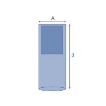Halyard mayo stand cover 80x144cm steriel blauw Artikel foto