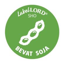 Labellord allergenen etiket bevat soja Artikel foto