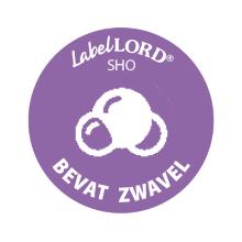 Labellord allergenen etiket bevat zwavel/sulfiet Artikel foto