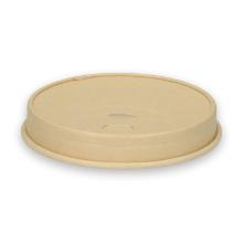 Verive deksel bamboe voor koffiebeker diameter 90mm karton/PLA bruin Artikel foto