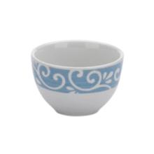 Condimentenbowl xl 370ml dekor blauwe krul porselein Seltmann Artikel foto