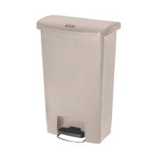 Afvalbak pedaalemmer slim jim front-step 50ltr beige Rubbermaid Artikel foto