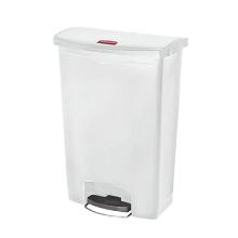 Afvalbak pedaalemmer slim jim front-step 90ltr wit pe Rubbermaid Artikel foto