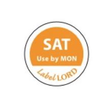 Labellord etiket met sat use by mon aqualabel Artikel foto
