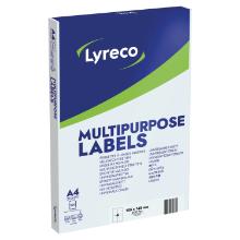 Lyreco multifunctionele etiketten 105x148mm wit Artikel foto