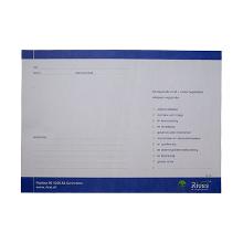 Formulier: zendbriefje/begeleidend schrijven rivas zorggroep (pak a 100 stuks) Artikel foto