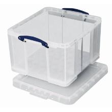 Opbergbox 42ltr 520x440x310mm transparant met deksel PP Artikel foto