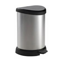 Afvalbak pedaalemmer Decobin 15ltr metal/zwart Curver Artikel foto