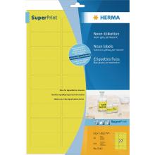 Herma etiketten 5140 63,5x29,6mm fluoriserend geel Artikel foto
