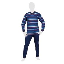 Hansop heren rug/kruisrits lange mouw zonder voet maat 3XL l.blauw 201 Artikel foto